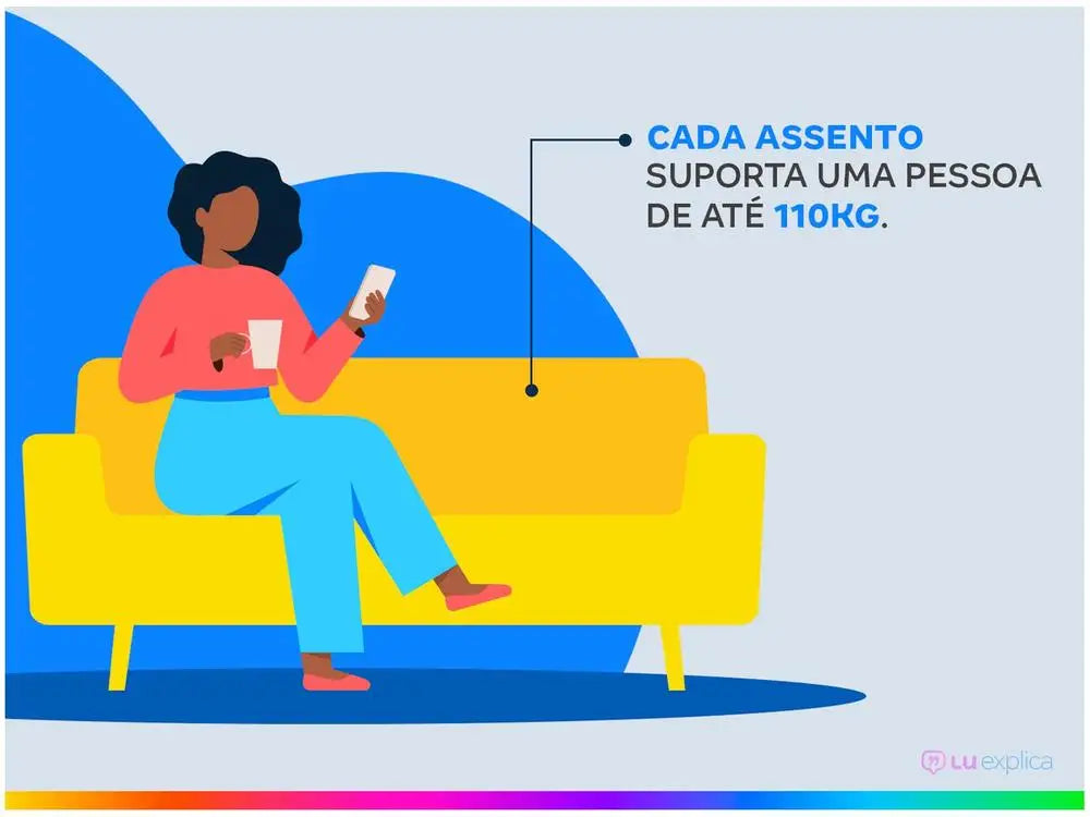 Sofá 2 Lugares Phormatta Colômbia – Retrátil e Reclinável